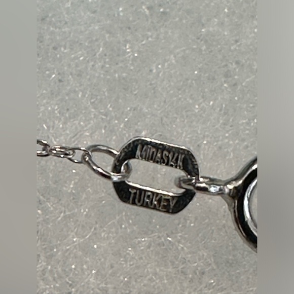 ZALES 14K white gold Aquamarine necklace - Picture 8 of 9